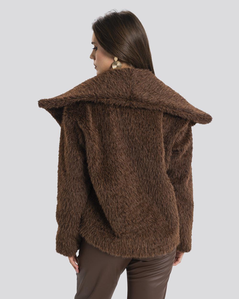 The Fluffy jacket-Brown