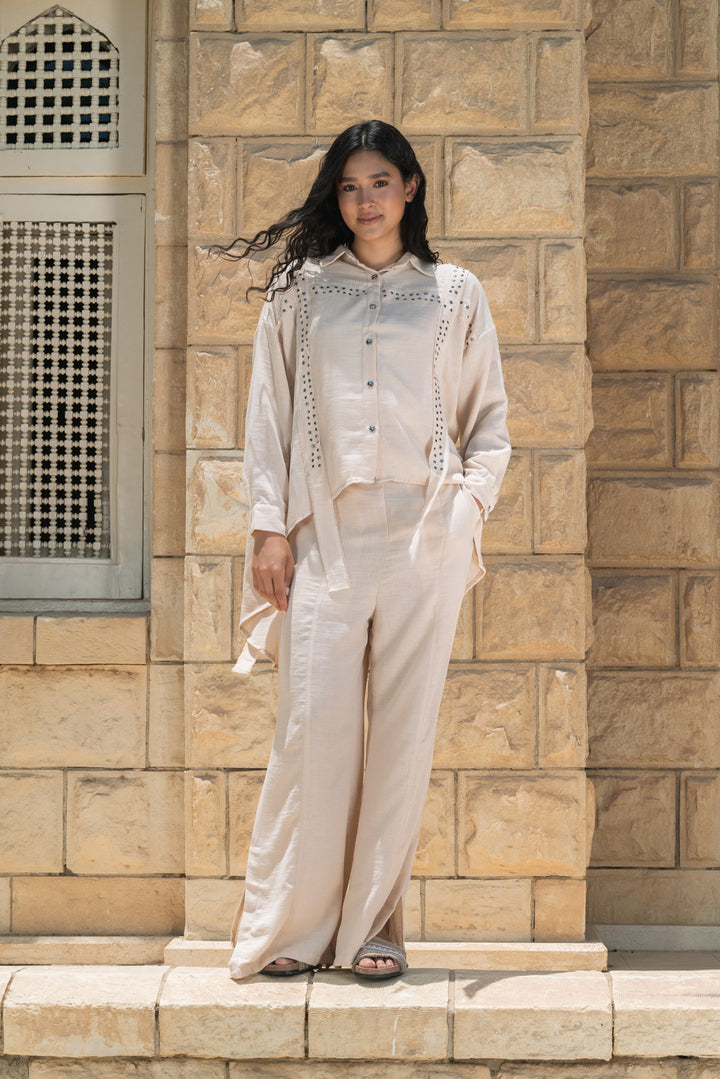 Into the stars studs set - Beige