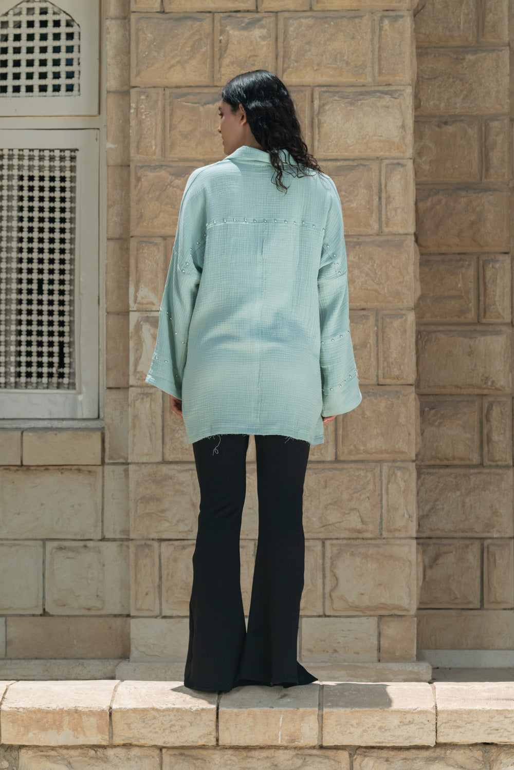 Studs Top - Mint Green