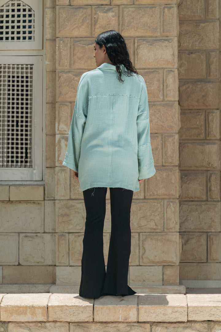 Studs Top - Mint Green