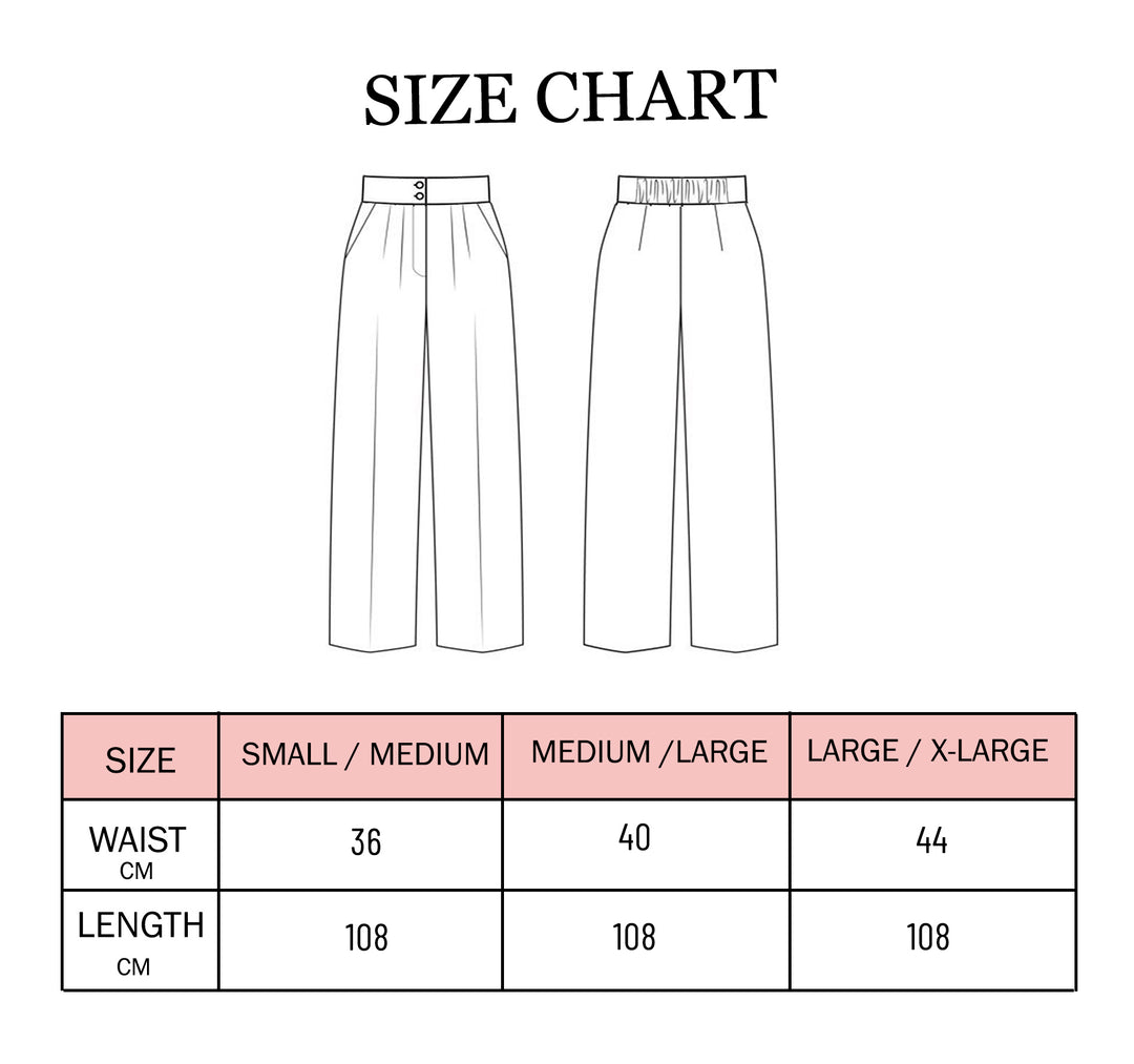 Wide Linen Pants - Beige