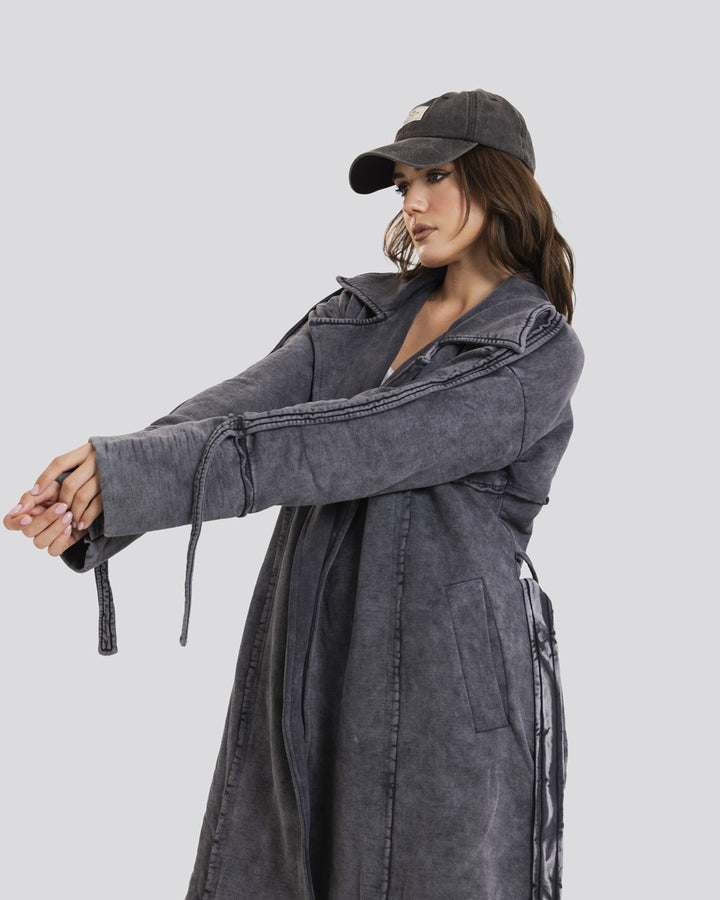 Stone Washed Jacket-Grey