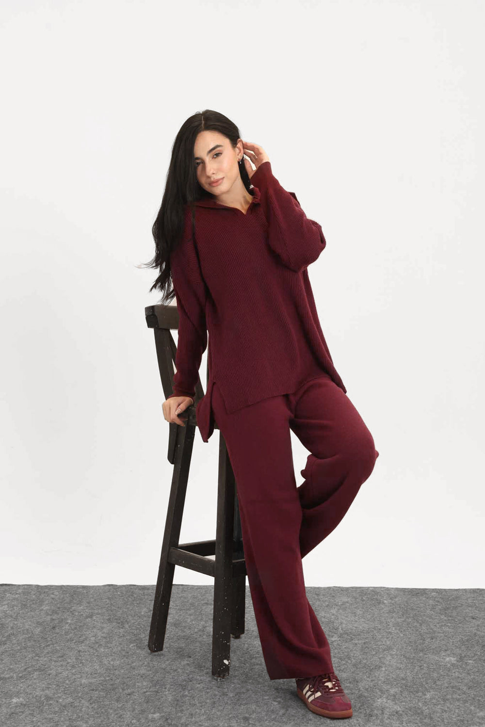 Warm Embrace Set-Burgundy