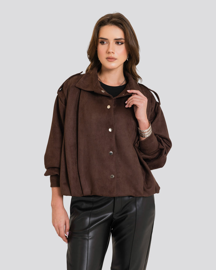 The Fold Jacket - Brown