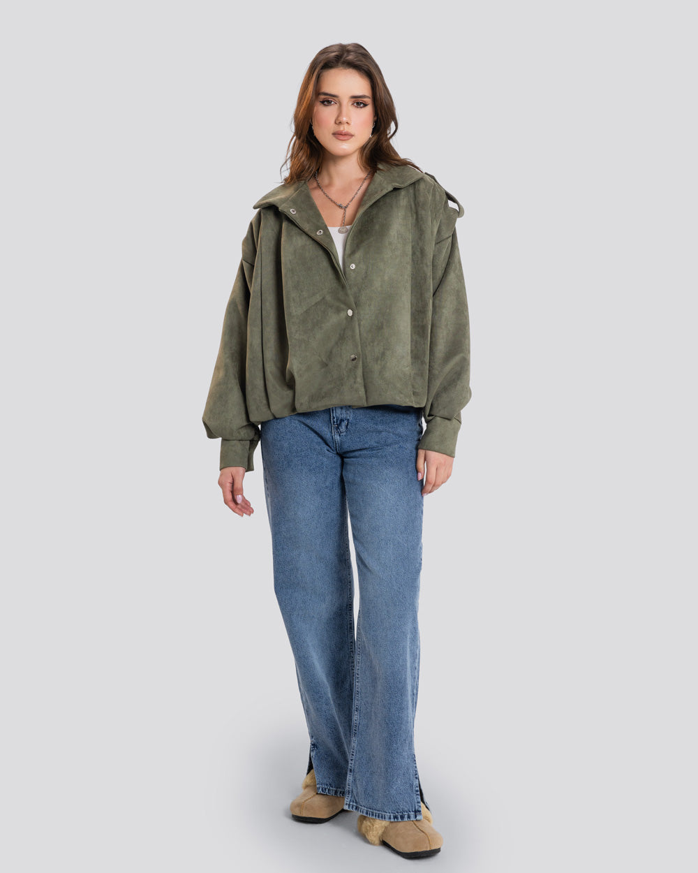 The Fold Jacket - Olive