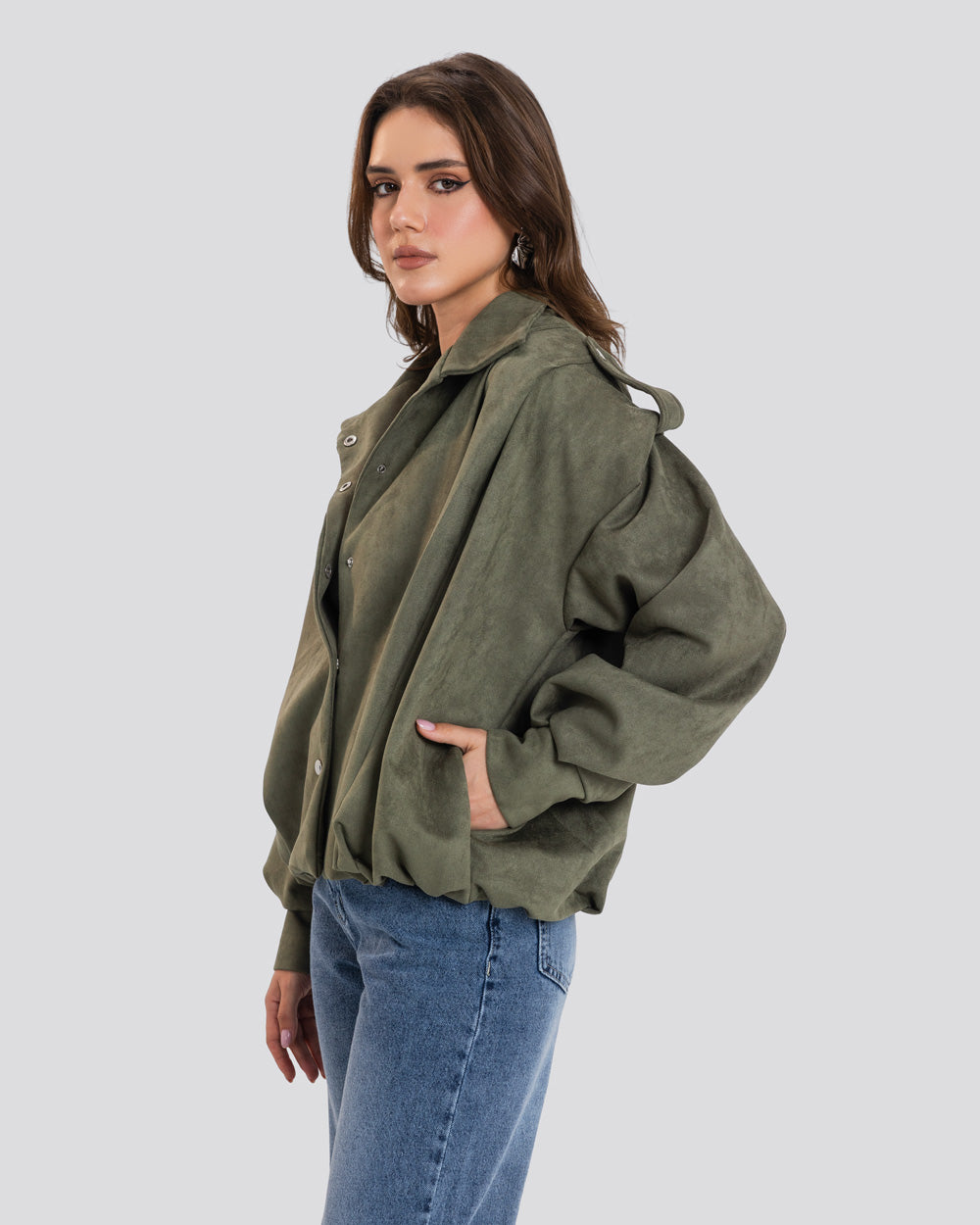 The Fold Jacket - Olive
