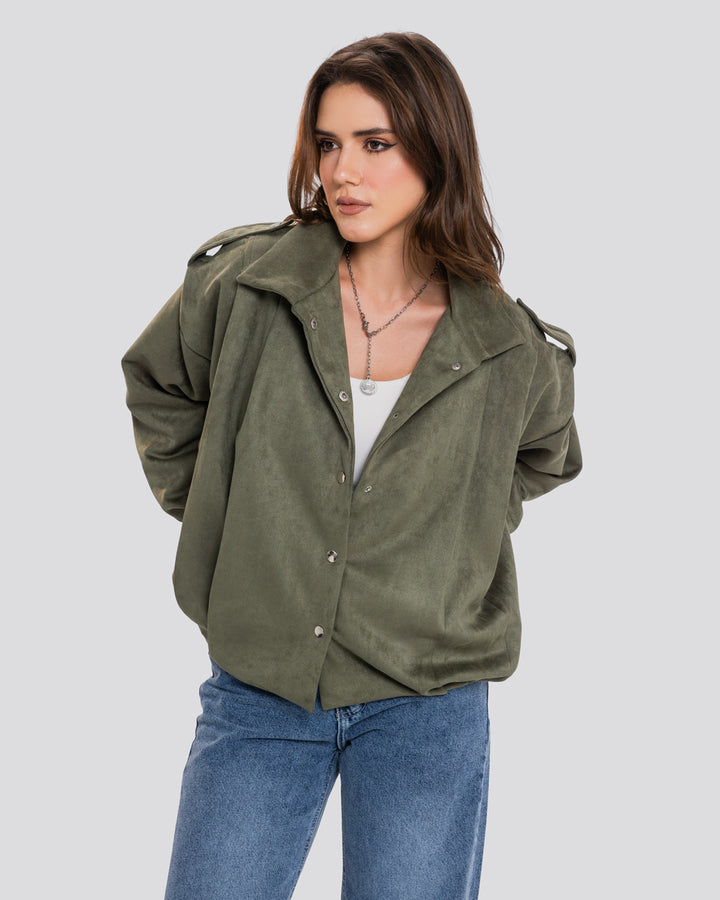 The Fold Jacket - Olive