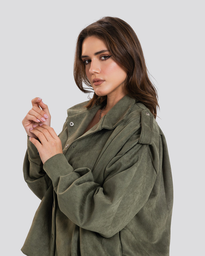The Fold Jacket - Olive