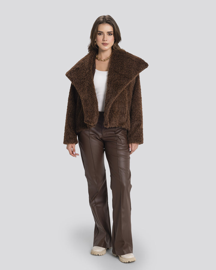 The Fluffy jacket-Brown
