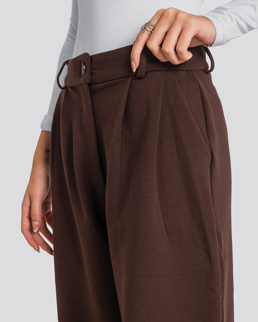 The Tailored Pants - Brown