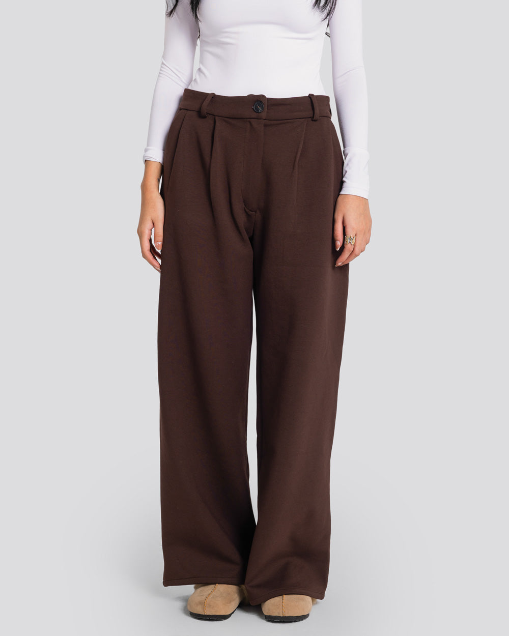 The Tailored Pants - Brown