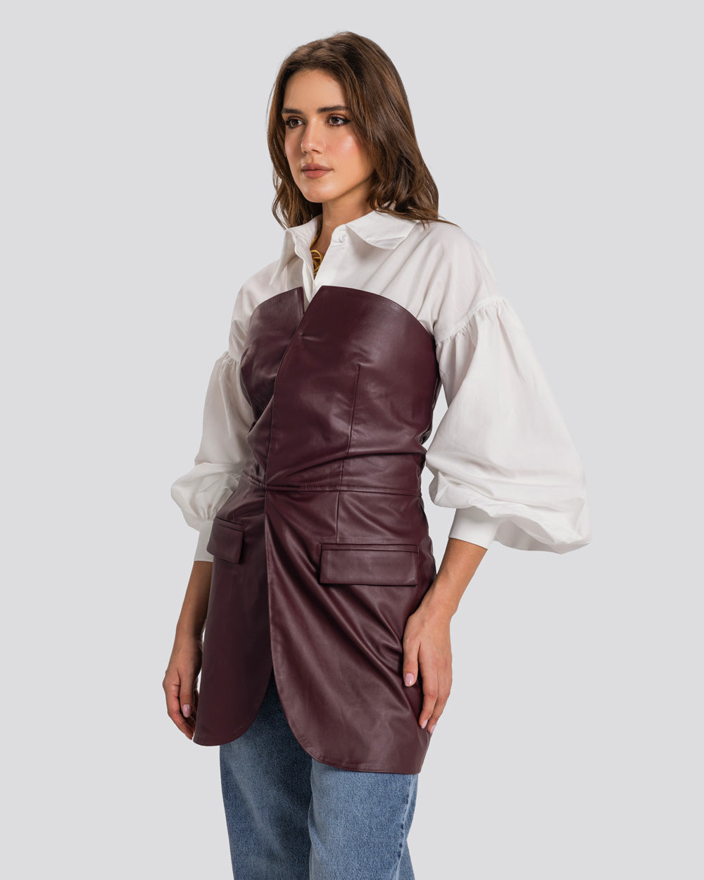 The Edge Corset - Burgundy