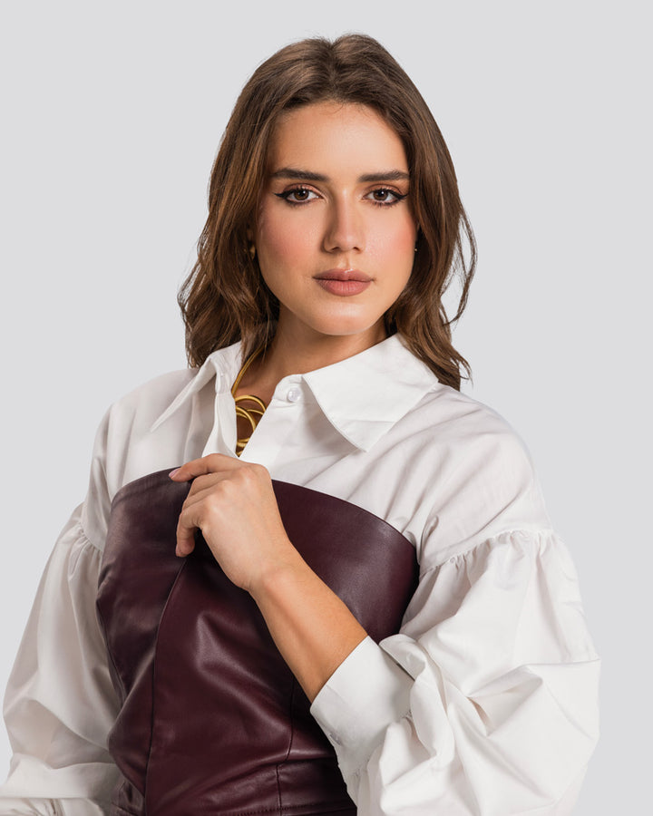 The Edge Corset - Burgundy