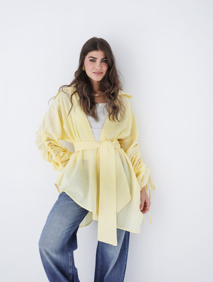 Soft Bloom Cardigan - Yellow