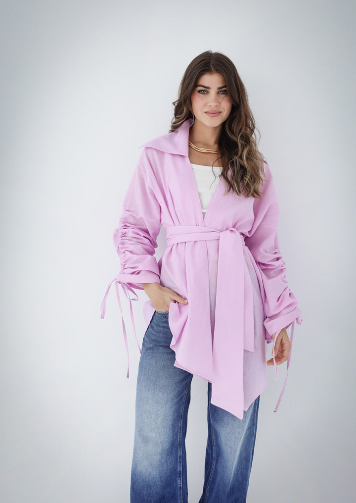 Soft Bloom Cardigan - Baby Pink