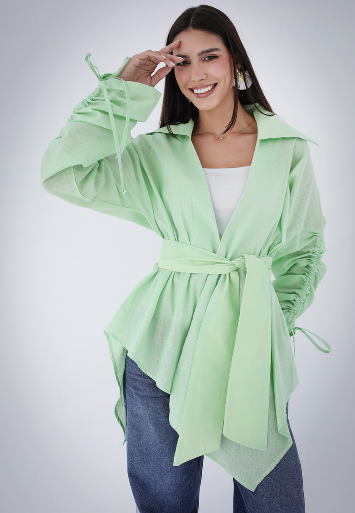 Soft Bloom Cardigan - Green