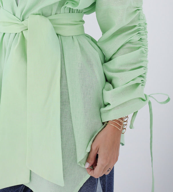 Soft Bloom Cardigan - Green