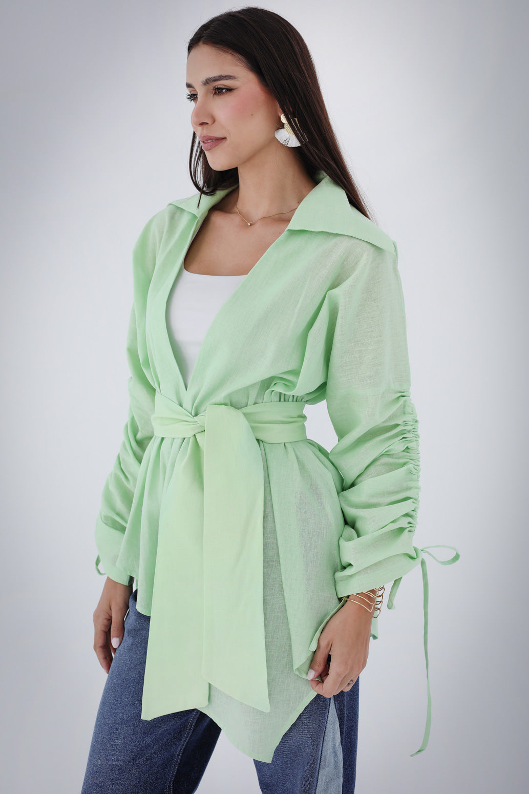 Soft Bloom Cardigan - Green