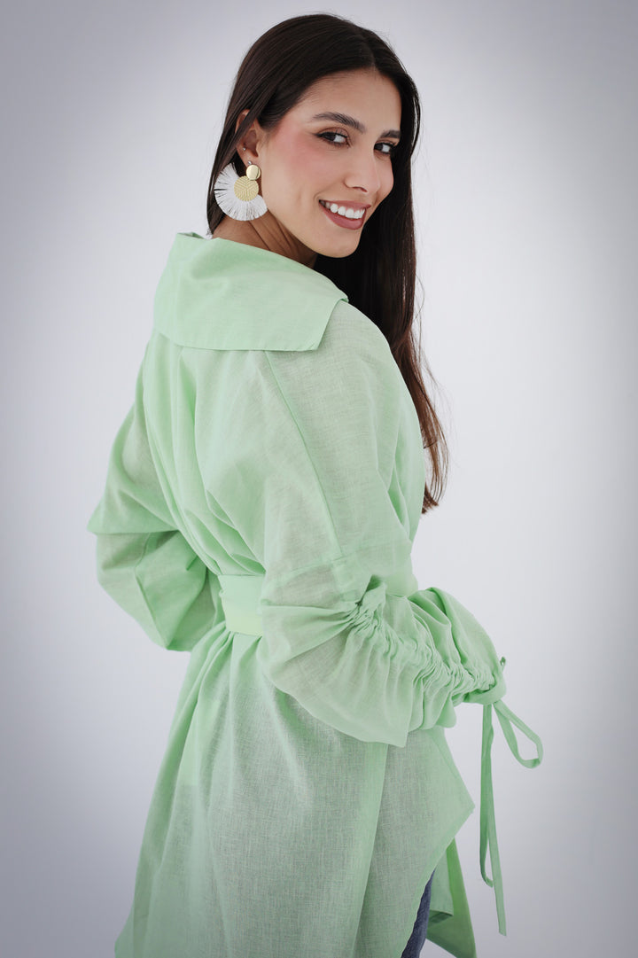 Soft Bloom Cardigan - Green