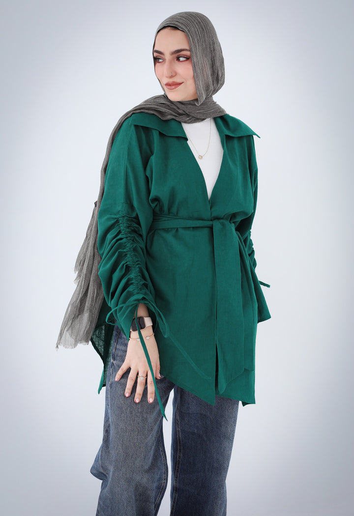 Soft Bloom Cardigan - Teal