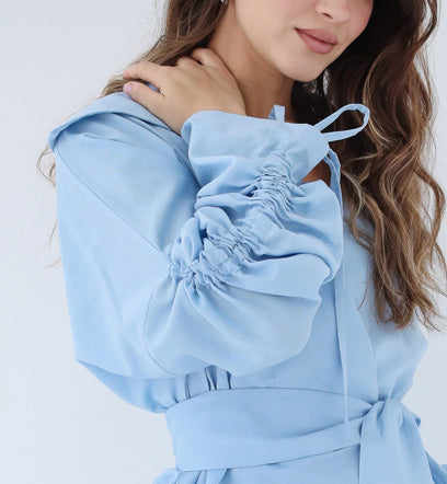 Soft Bloom Cardigan - Baby Blue