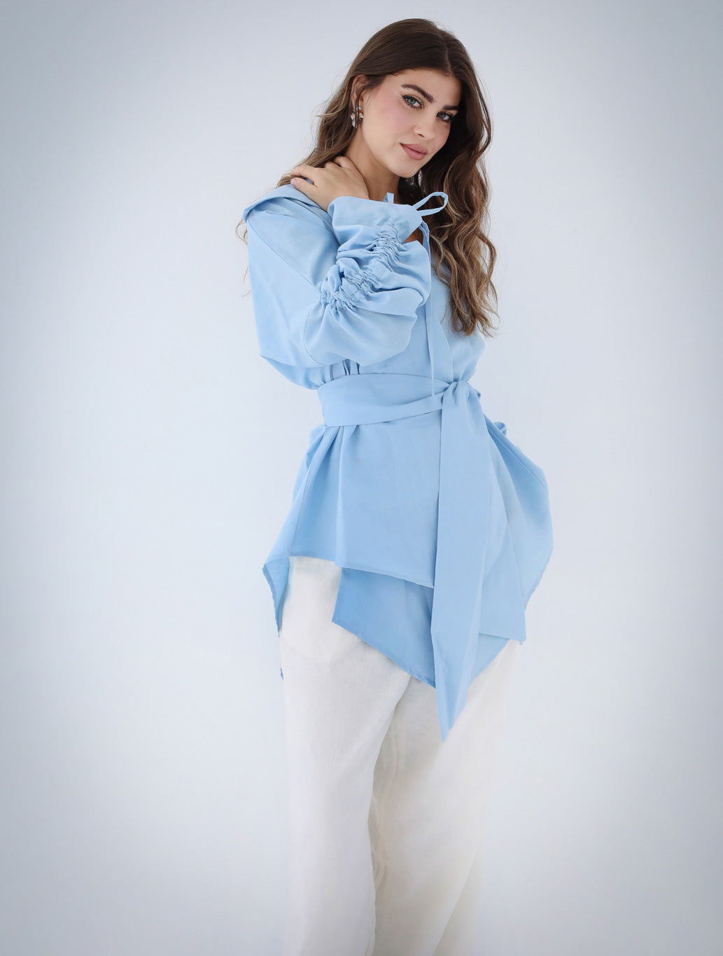 Soft Bloom Cardigan - Baby Blue