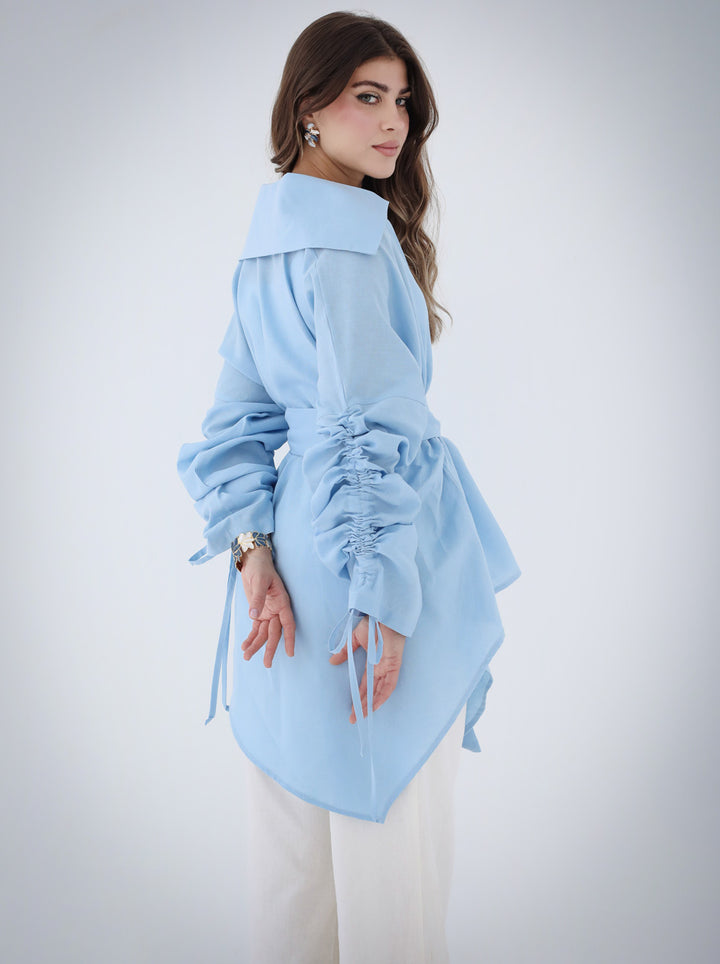 Soft Bloom Cardigan - Baby Blue