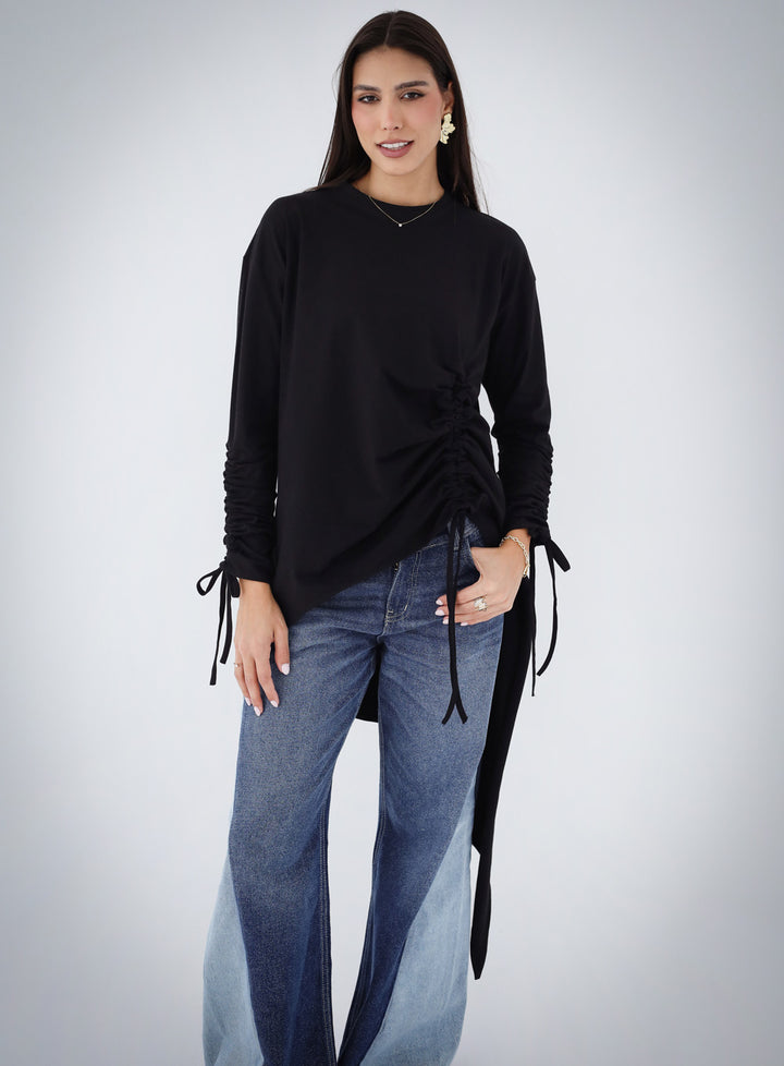 Crushed Asymmetric T-shirt