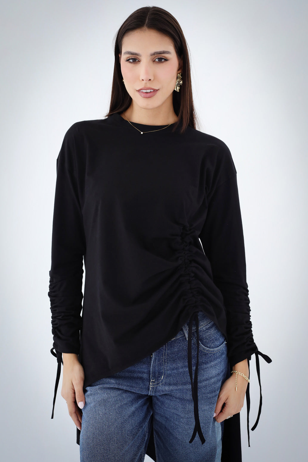 Crushed Asymmetric T-shirt