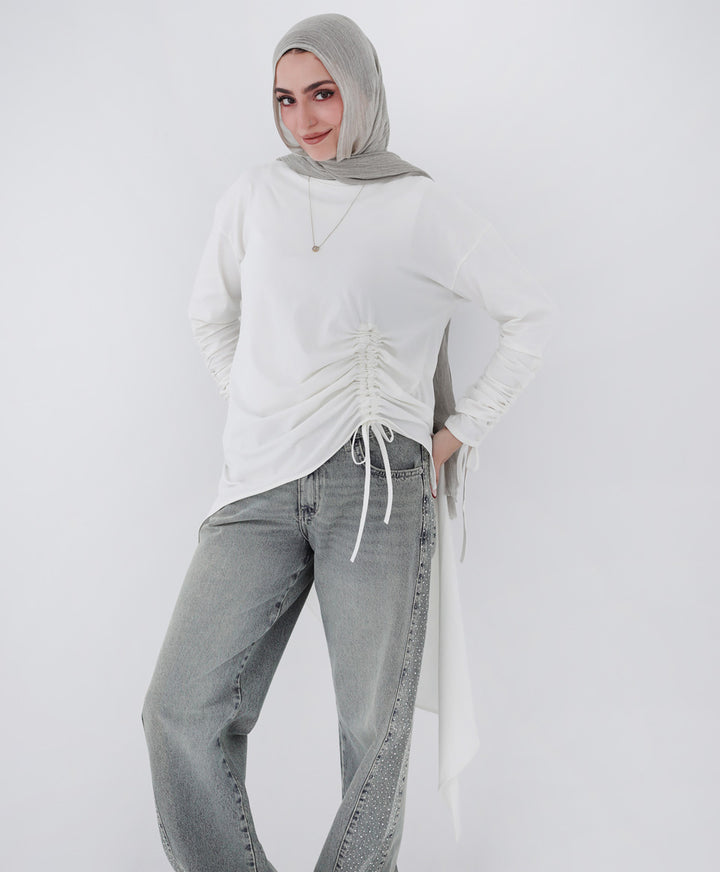 Crushed Asymmetric T-shirt