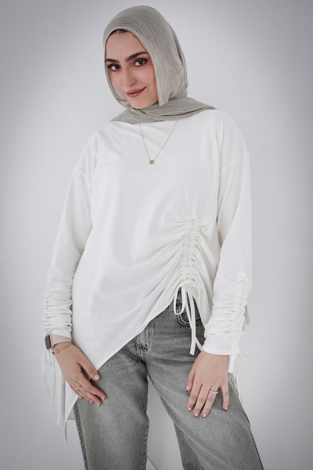 Crushed Asymmetric T-shirt