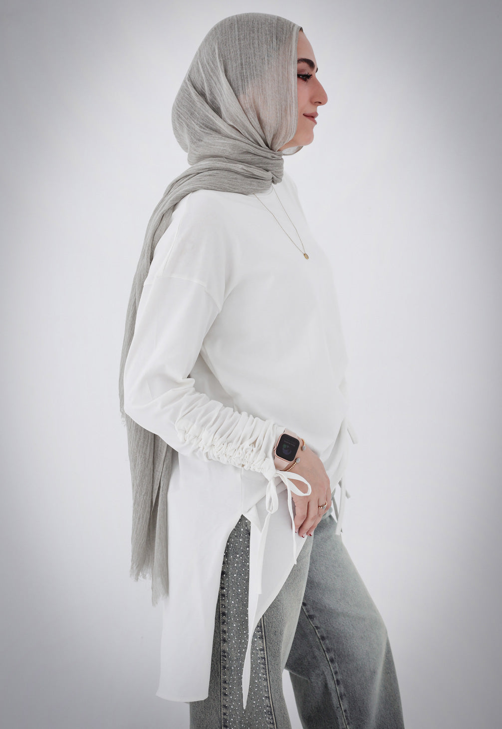 Crushed Asymmetric T-shirt