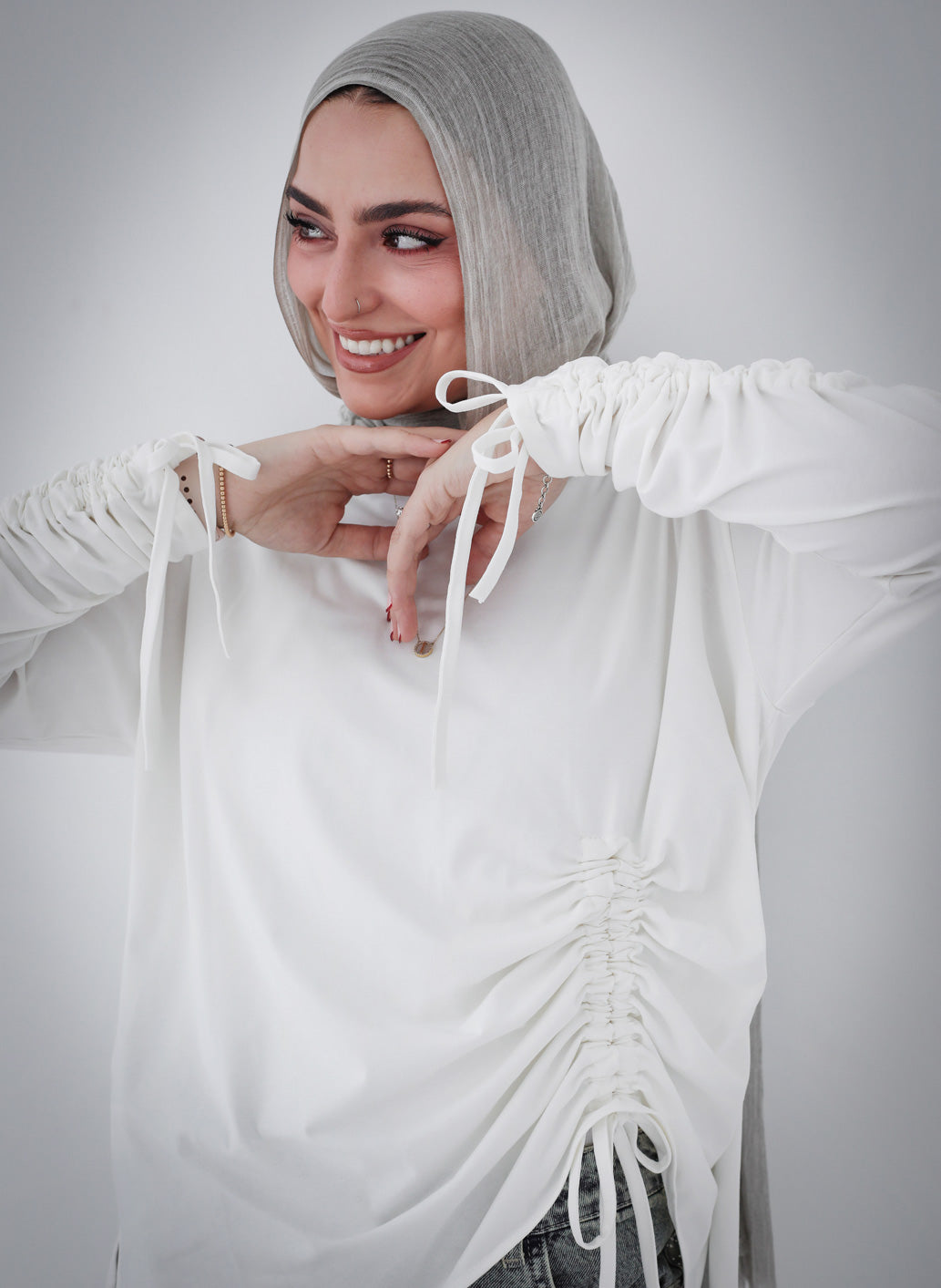 Crushed Asymmetric T-shirt