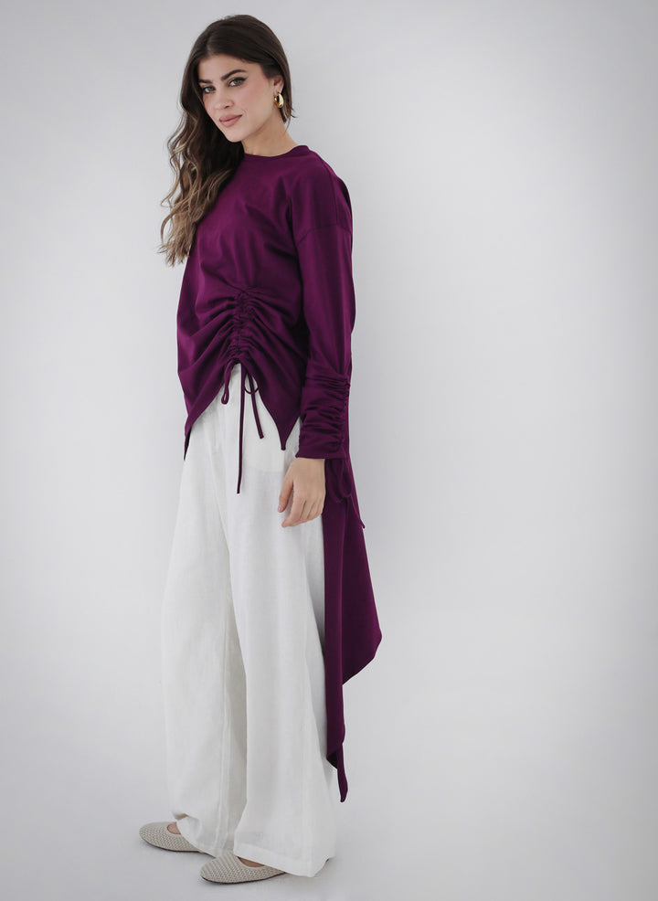 Crushed Asymmetric T-shirt