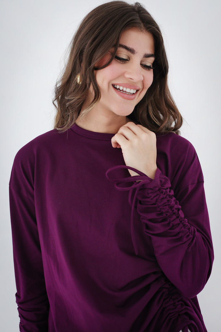 Crushed Asymmetric T-shirt