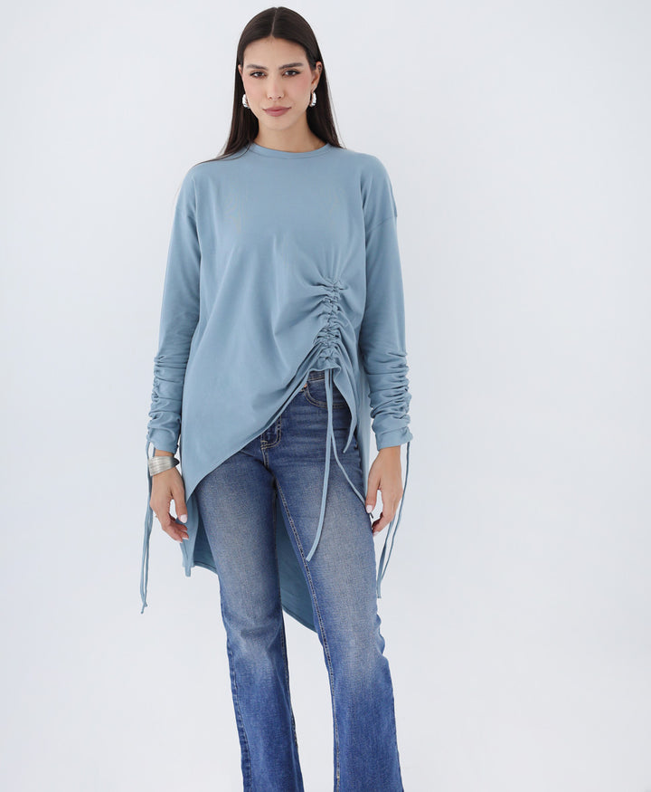Crushed Asymmetric T-shirt