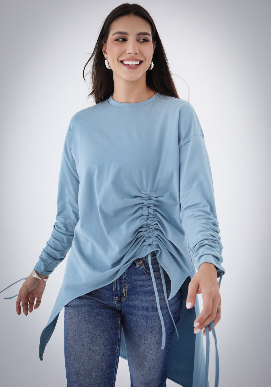 Crushed Asymmetric T-shirt
