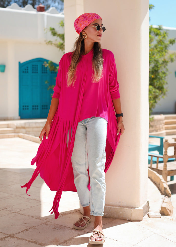 High-low Fringes Top