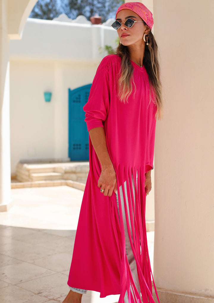 High-low Fringes Top