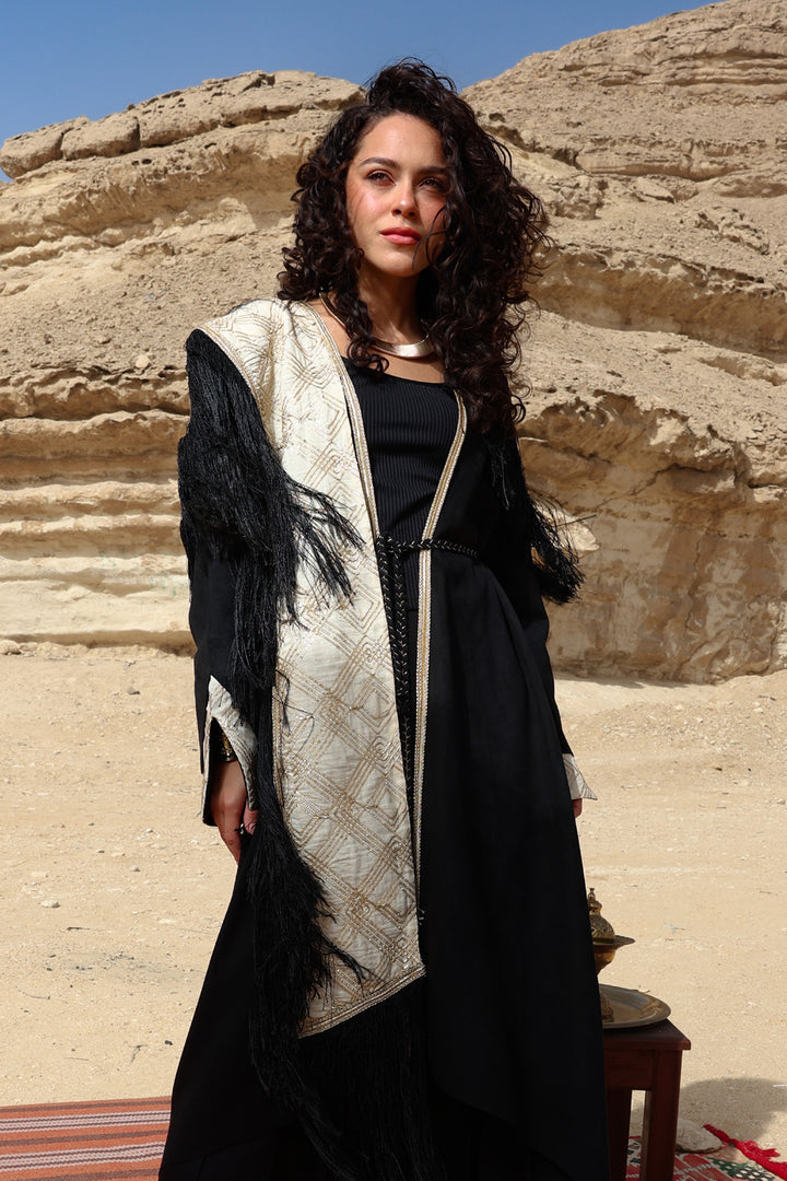 Lail kaftan with scraf