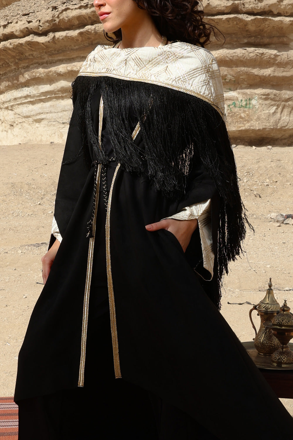 Lail kaftan with scraf