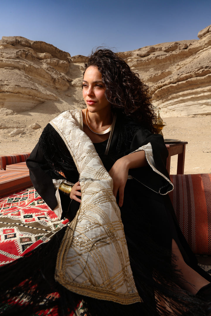 Lail kaftan with scraf