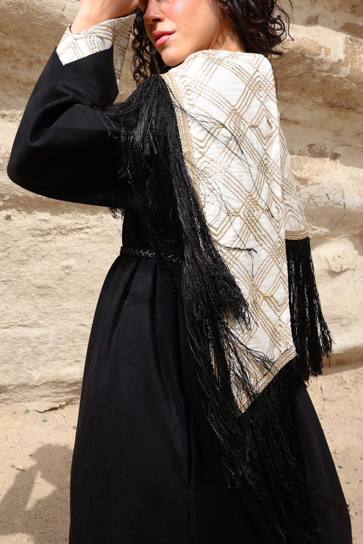 Lail kaftan with scraf