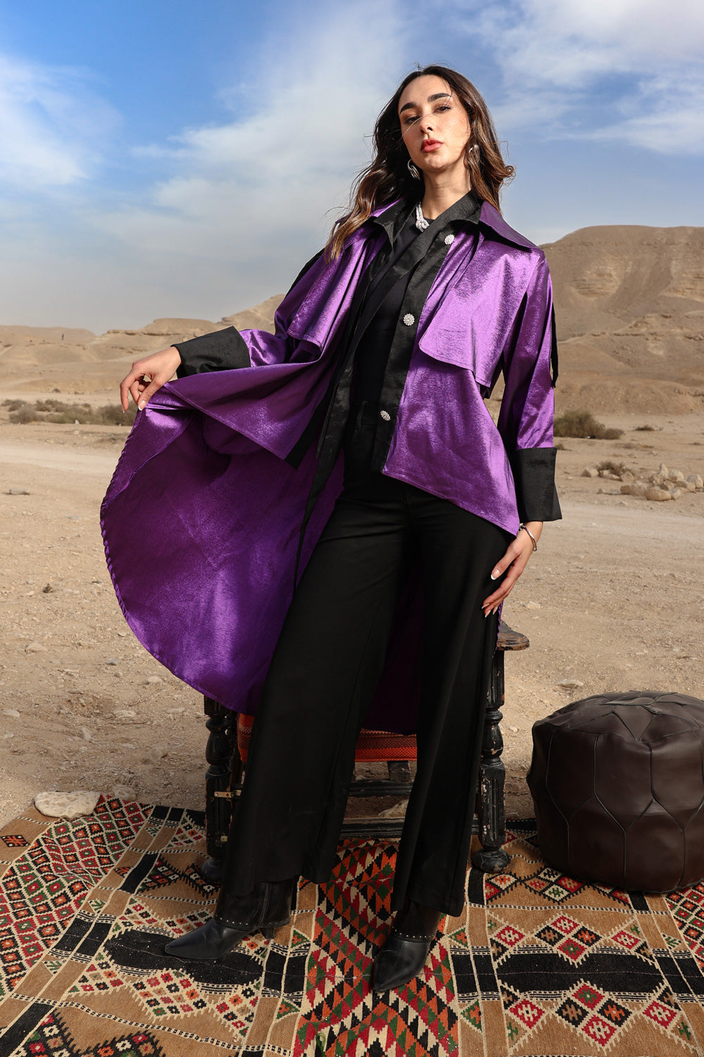 The High–Low Edit Trench - Purple