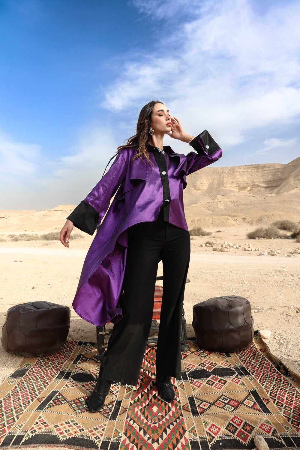The High–Low Edit Trench - Purple