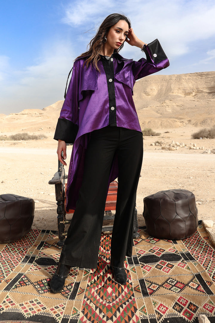 The High–Low Edit Trench - Purple