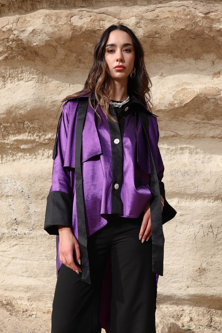The High–Low Edit Trench - Purple