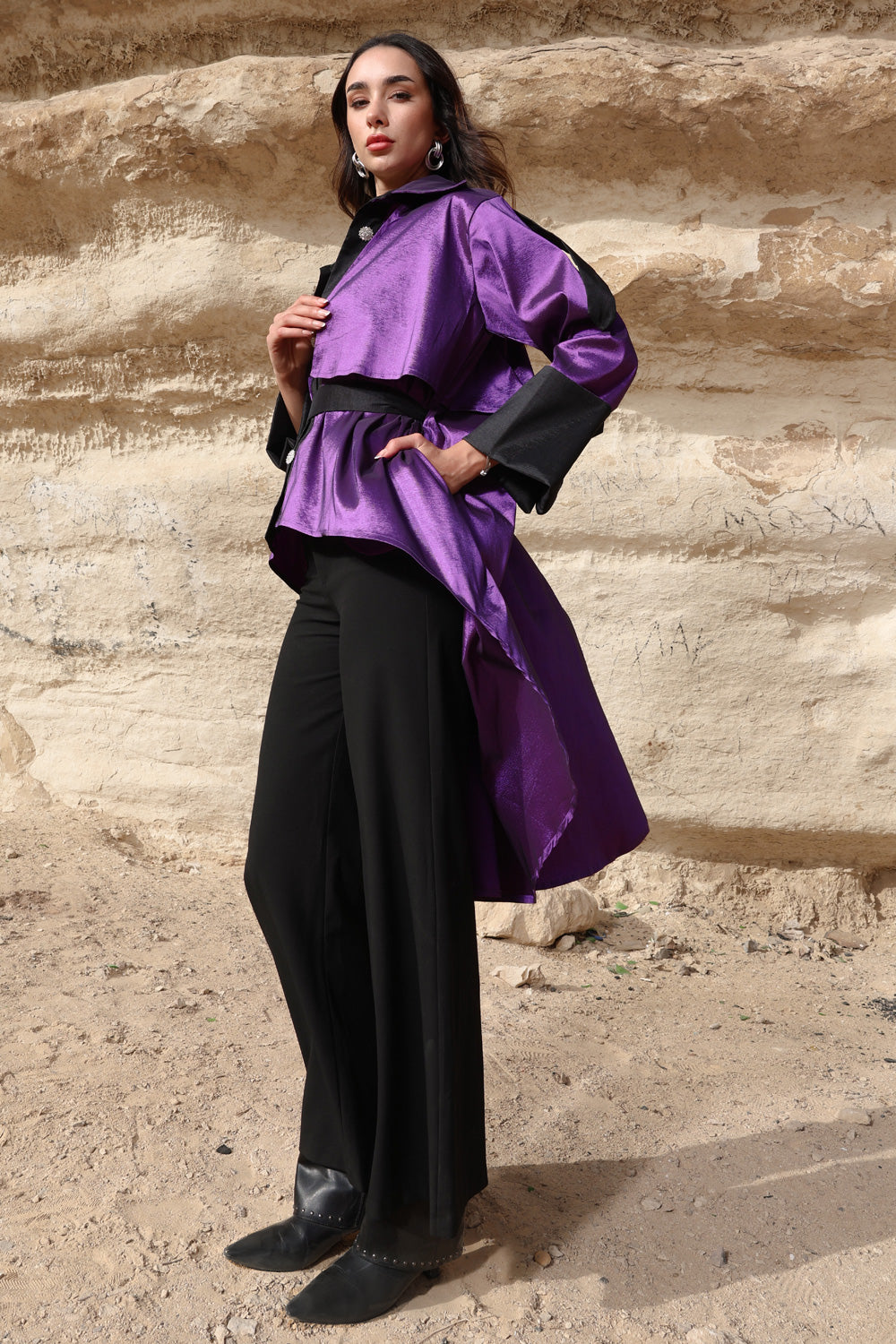 The High–Low Edit Trench - Purple
