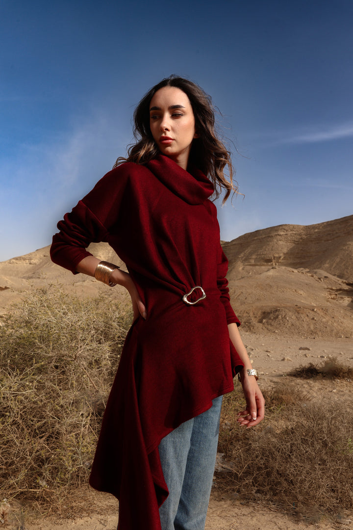 Draped Asymmetric Top