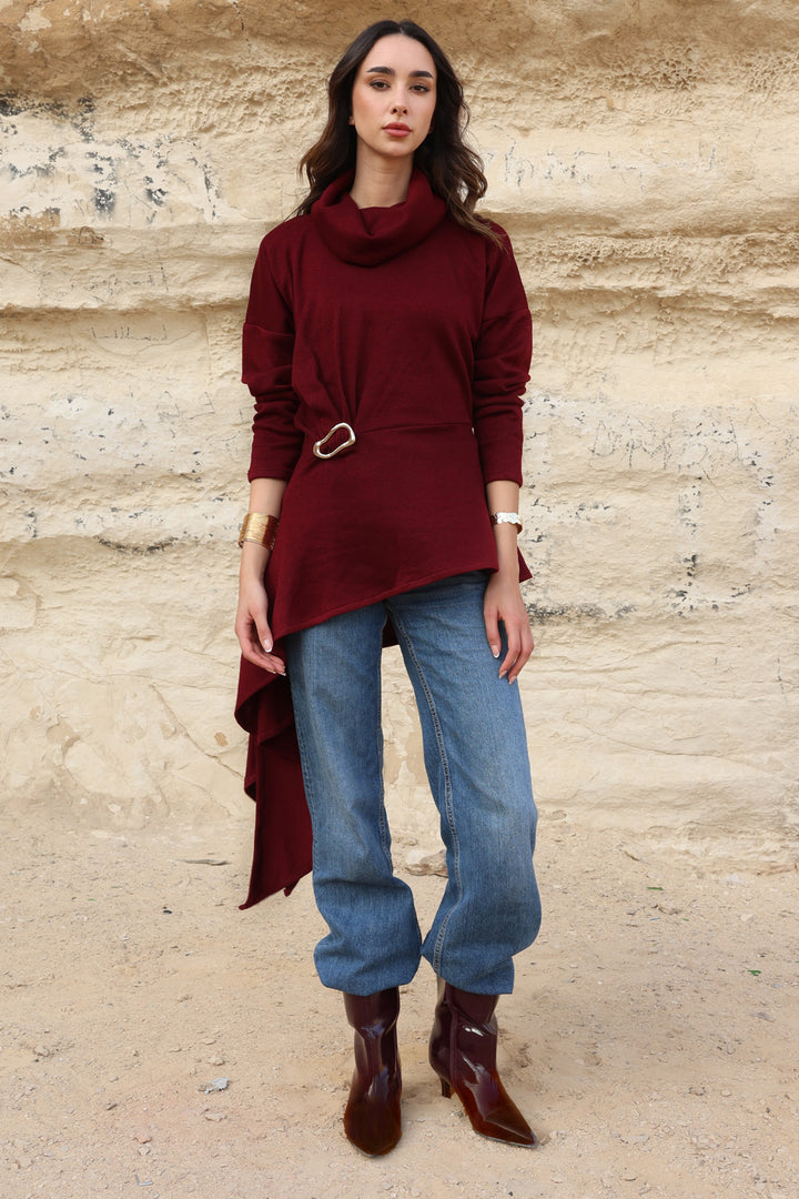 Draped Asymmetric Top